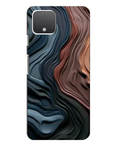 Чехол для Google Pixel 4 с картинкой «Цветные волны каньона»