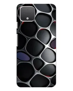 Чехол для Google Pixel 4 с картинкой «Объемная темная решетка»