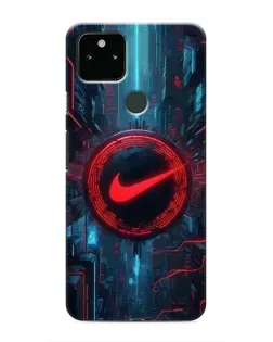 Чохол для Google Pixel 4a 5G з картинкою «Техногенний стиль Nike»