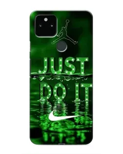 Чохол для Google Pixel 4a 5G з картинкою «Зелений неоновий Nike»