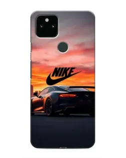Чохол для Google Pixel 4a 5G з картинкою «Nike та суперкар»