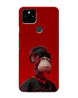 Чохол для Google Pixel 4a 5G з картинкою «Bored Ape в червоному»