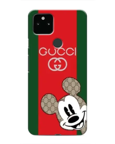 Чохол для Google Pixel 4a 5G з картинкою «Gucci — смуги та Міккі»