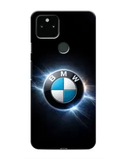 Чохол для Google Pixel 4a 5G з картинкою «BMW — неонове сяйво»