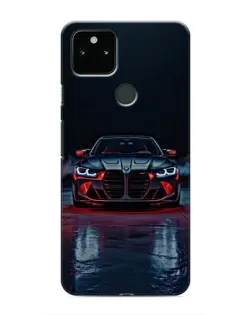 Чохол для Google Pixel 4a 5G з картинкою «BMW на мокрій дорозі»