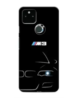Чохол для Google Pixel 4a 5G з картинкою «Мінімалістичний принт BMW M3»