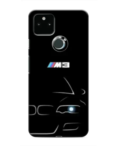 Чохол для Google Pixel 4a 5G з картинкою «Мінімалістичний принт BMW M3»
