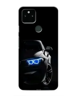 Чехол для Google Pixel 4a 5G с картинкой «BMW — ночной взгляд»