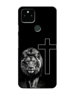 Чохол для Google Pixel 4a 5G з картинкою «Лев та Хрест»