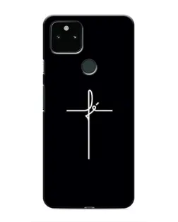 Чехол для Google Pixel 4a 5G с картинкой «Тонкий крест»