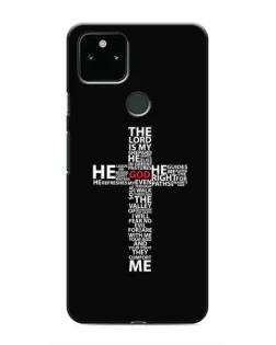 Чехол для Google Pixel 4a 5G с картинкой «Текстовый крест»