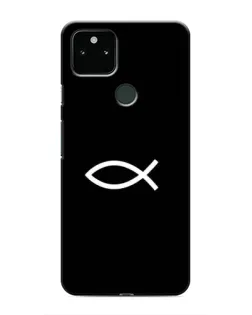 Чехол для Google Pixel 4a 5G с картинкой «Символ рыбы Jesus»