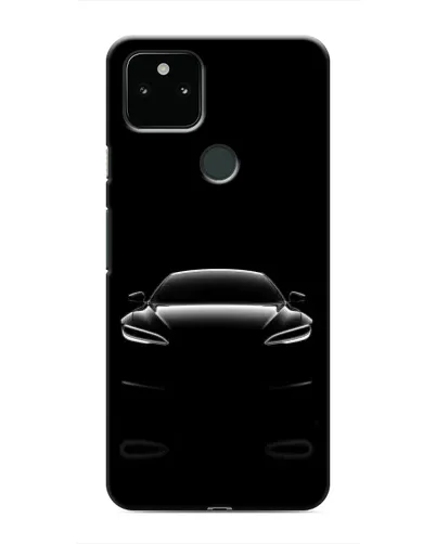 Чохол для Google Pixel 4a 5G з картинкою «Силует Tesla Night»