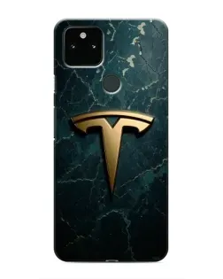 Чохол для Google Pixel 4a 5G з картинкою «Мармурова Tesla Gold»