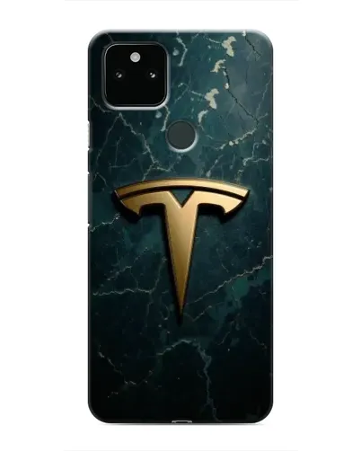 Чохол для Google Pixel 4a 5G з картинкою «Мармурова Tesla Gold»