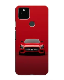 Чехол для Google Pixel 4a 5G с картинкой «Красный Mercedes AMG»