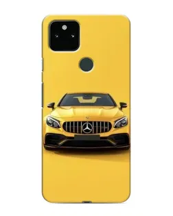 Чохол для Google Pixel 4a 5G з картинкою «Жовтий Mercedes GT»