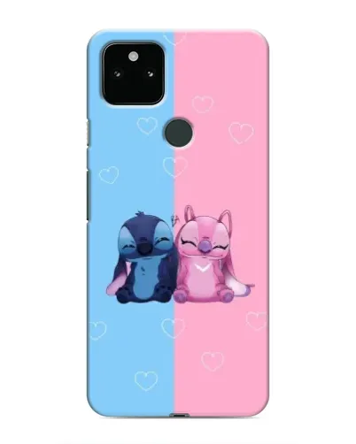 Чохол для Google Pixel 4a 5G з картинкою «Stitch та Angel Love»
