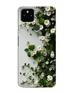 Чохол для Google Pixel 4a 5G з картинкою «Гілка дрібних білих квітів»