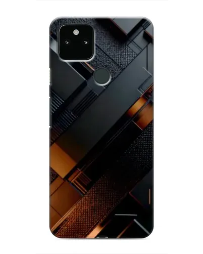 Чохол для Google Pixel 4a 5G з картинкою «Чорні геометричні блоки»