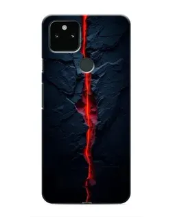 Чохол для Google Pixel 4a 5G з картинкою «Червона лавова тріщина»