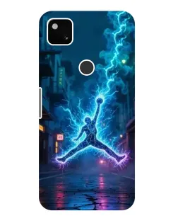 Чехол для Google Pixel 4a с картинкой «Jordan Gold Jumpman»