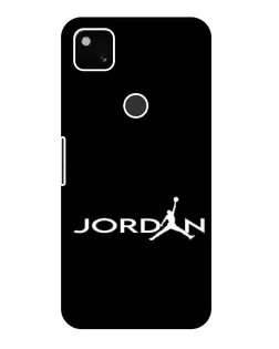 Чехол для Google Pixel 4a с картинкой «Jordan White Logo»