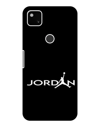 Чехол для Google Pixel 4a с картинкой «Jordan White Logo»