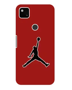 Чехол для Google Pixel 4a с картинкой «Jordan Red Back»