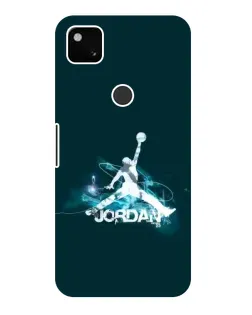 Чехол для Google Pixel 4a с картинкой «Jordan Blue Fire»