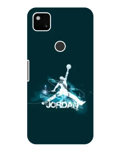 Чехол для Google Pixel 4a с картинкой «Jordan Blue Fire»