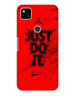 Чехол для Google Pixel 4a с картинкой «Nike Just Do It»