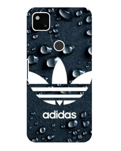 Чехол для Google Pixel 4a с картинкой «Adidas Trefoil Blue»