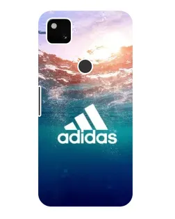 Чехол для Google Pixel 4a с картинкой «Океанская глубина адидас»