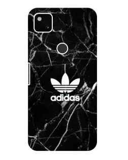 Чехол для Google Pixel 4a с картинкой «Белый мрамор Adidas»