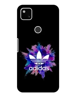 Чехол для Google Pixel 4a с картинкой «Взрыв красок Adidas»