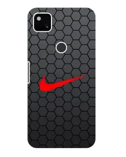 Чехол для Google Pixel 4a с картинкой «Nike — карбоновая сетка»