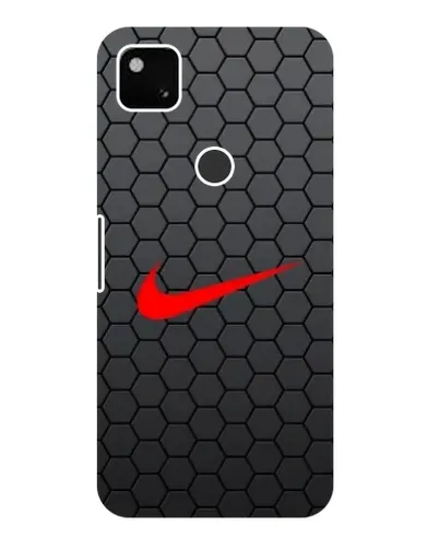 Чехол для Google Pixel 4a с картинкой «Nike — карбоновая сетка»