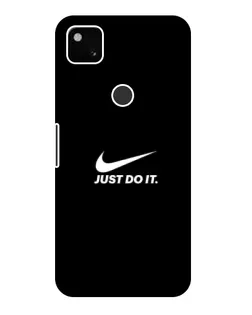 Чехол для Google Pixel 4a с картинкой «Минимализм от Nike»