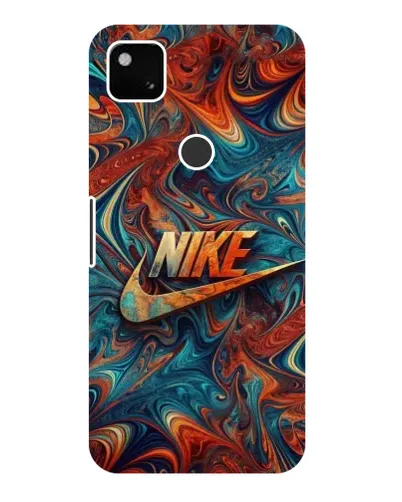 Чехол для Google Pixel 4a с картинкой «Nike в абстракции»