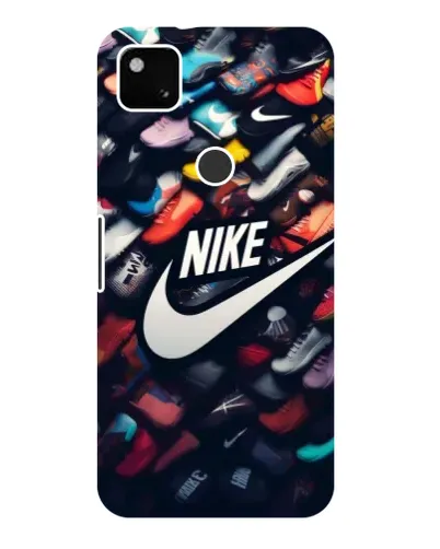 Чехол для Google Pixel 4a с картинкой «Коллекция кроссовок Nike»