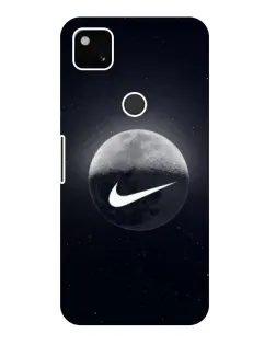 Чехол для Google Pixel 4a с картинкой «Nike в стиле граффити»