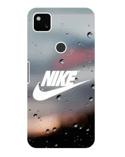 Чехол для Google Pixel 4a с картинкой «Nike в стиле ретро»