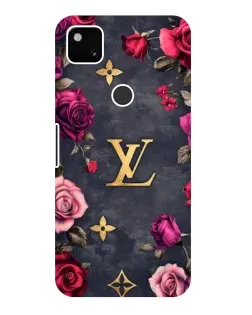 Чехол для Google Pixel 4a с картинкой «Цветочный Louis Vuitton»