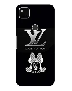 Чехол для Google Pixel 4a с картинкой «LV и Минни Маус»