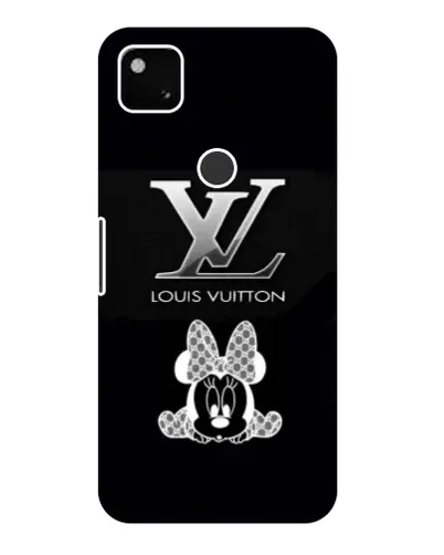 Чехол для Google Pixel 4a с картинкой «LV и Минни Маус»