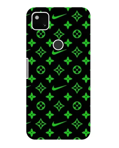 Чехол для Google Pixel 4a с картинкой «Неоновый принт LV»