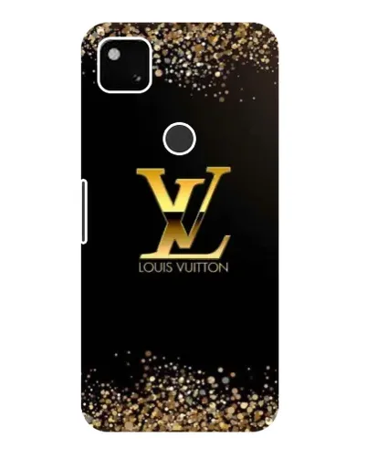Чехол для Google Pixel 4a с картинкой «LV — золотые искры»