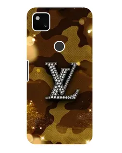 Чехол для Google Pixel 4a с картинкой «Камуфляжный Louis Vuitton»