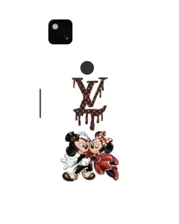 Чехол для Google Pixel 4a с картинкой «LV и Микки Маус»